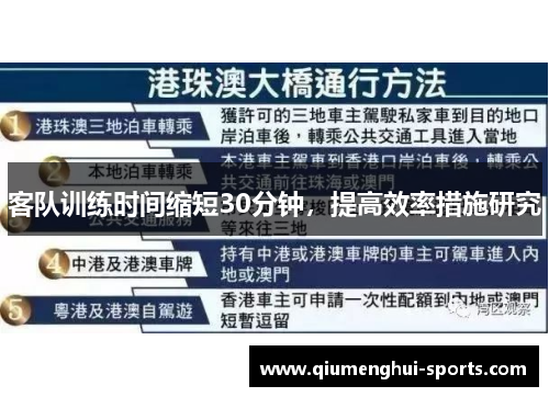 客队训练时间缩短30分钟,提高效率措施研究 客队训练时间缩短30分钟,提高效率措施研究
